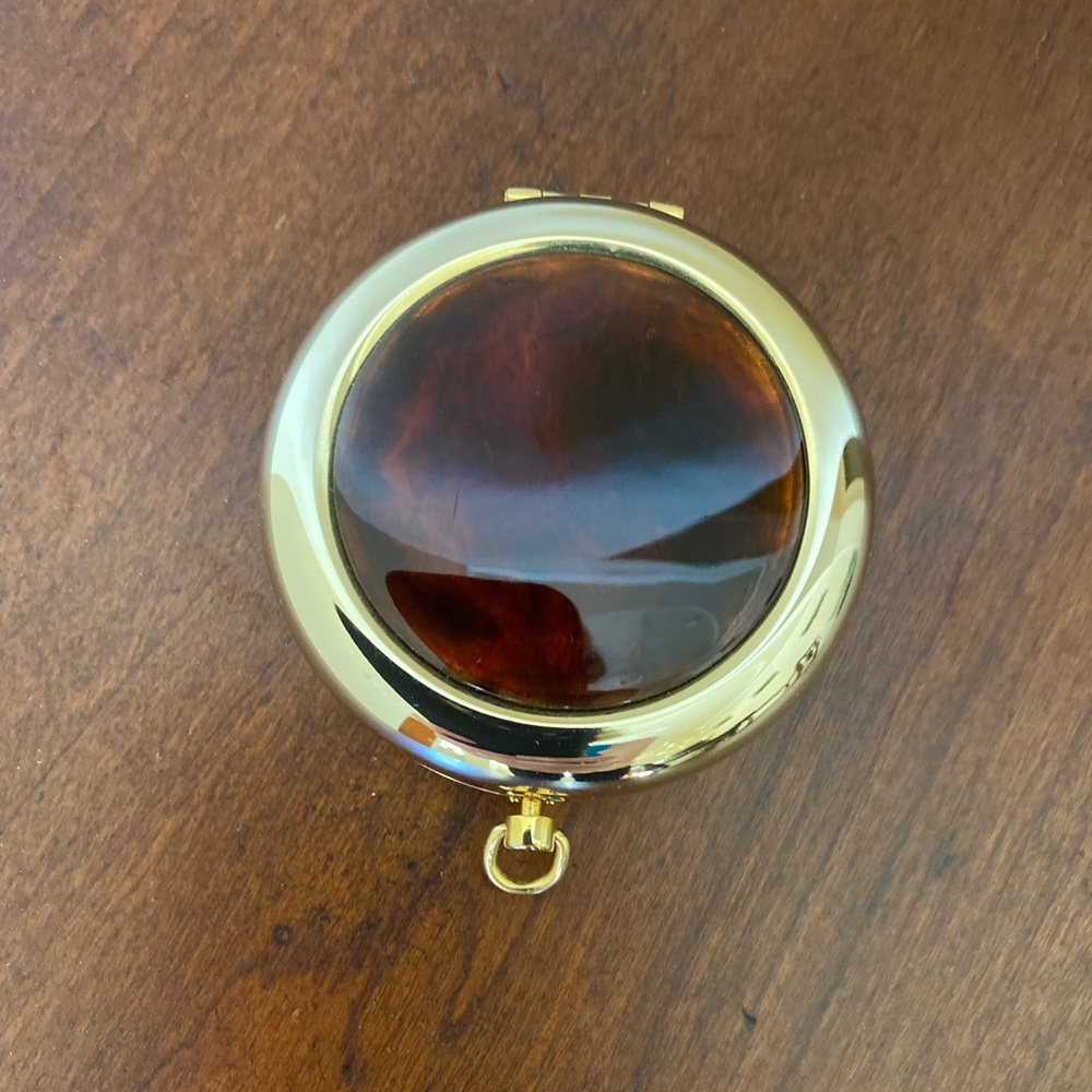 Vintage Estée Lauder “Golden Tortoise” Powder Compact